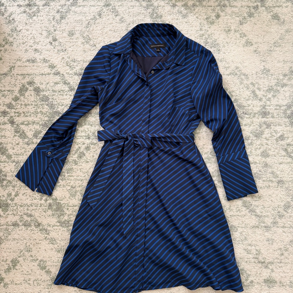Banana Republic Shirt Dress Stripe